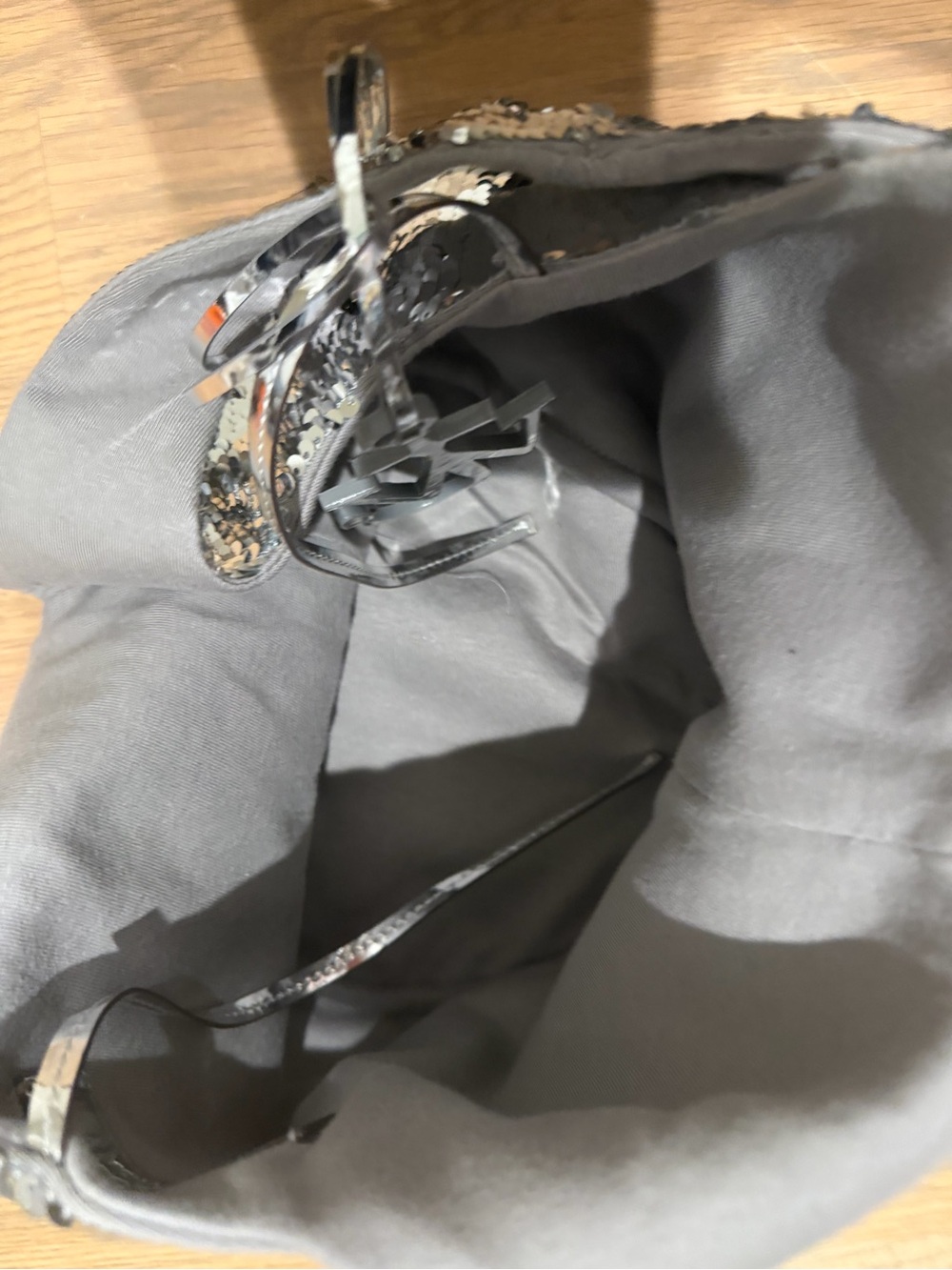 JW ANDERSON Silver Sequin Shoulder Bag NWOT - Picture 5 of 5